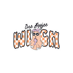 Boojee witch Halloween groovy boo bow, Happy Halloween groovy designs