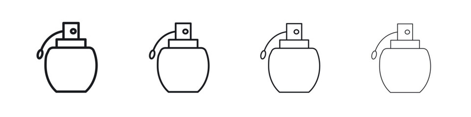 Parfum icon. minimal strokes lines for web designs