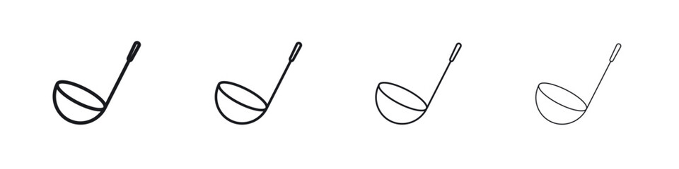 Ladle icon. minimal strokes lines for web designs