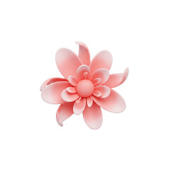 Ethereal pastel blossom: A digitally rendered floral elegance against dark backdrop