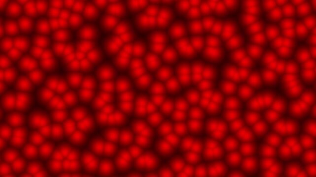 Red bubble cells animation background
