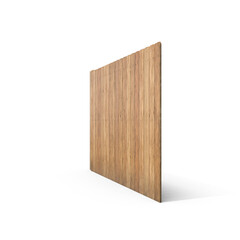 Wooden Privacy Fence Panel Isolated on Transparent Background