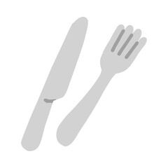 手書きの「ナイフ,フォーク」