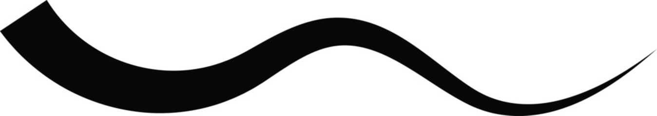 Swoosh and swoop underline. Memo note highlight. Handdrawn scribble pen strokes. Handwritten underline accent element
