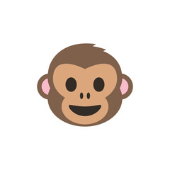 Illustration of Monkey Emoji: Cute Primate Icon for Digital Communication vector