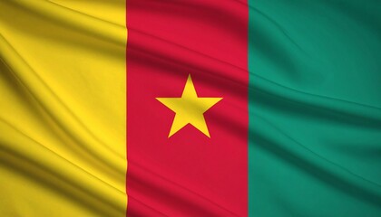 Naklejka premium Flag of Cameroon