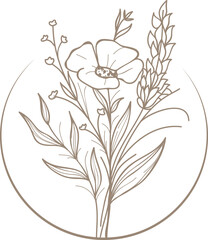 vector illustration of a flower