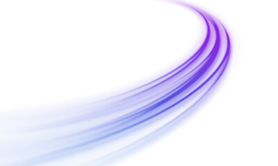 Neon lines with energetic movement and futuristic shine for abstract PNG illustrations, futuristic spiral effect, swirl, light, lines.