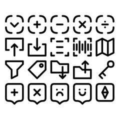 Minimalist UI Icon Set For Interface Design
