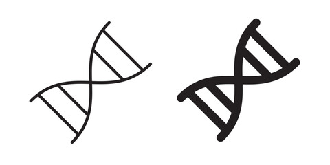 DNA Helix icon Vector illustration stock and fill on white background