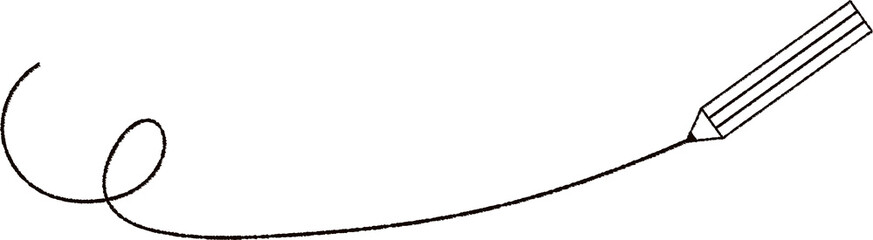 手書きシンプル鉛筆あしらい