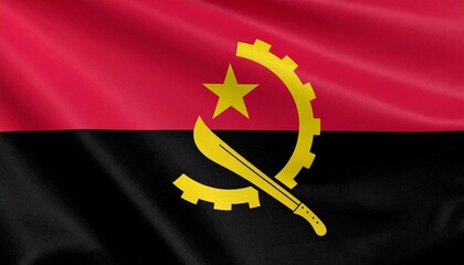 Flag of Angola - Waving Angolan Flag