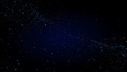 Obraz premium Elegant dark blue abstract background with glowing particle effects and depth