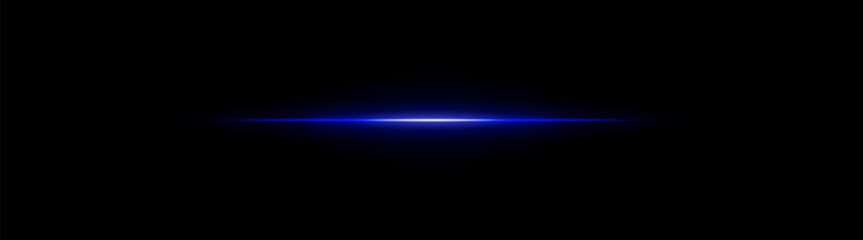Neon light beam. Glowing horizontal rays in blue, pink, yellow, and green shades on dark and transparent backgrounds, suitable for UI, sci-fi, motion, speed, and energy visuals.