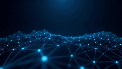 Abstract network technology background digital connection visualization - Powered by Adobe