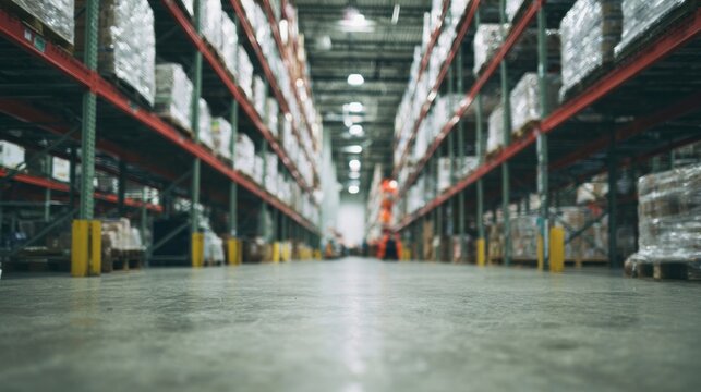 In the vast echo of this labyrinthine warehouse, industrious solitude meets logistical ballet during Singles' Day frenzy