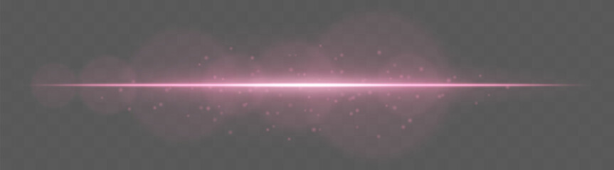 Sparkle beam. Horizontal light stripe with glowing particles on transparent background. Used for UI overlays, motion, glow and tech effects.