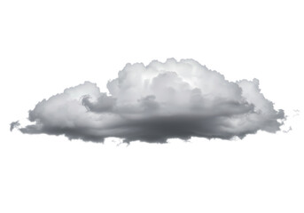 Obraz premium Isolated Cumulus Cloud: A Dramatic, Moody Weather Element