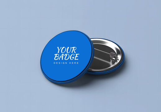 Pin Badge Mockup