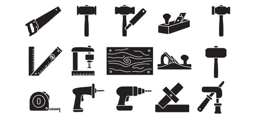 Black and white musical symbols and icons collection for music notation and education purposes