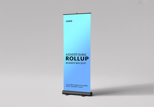 A sleek Rollup Banner Mockup