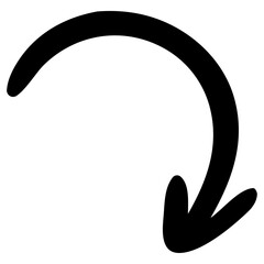 Hand Drawn Grunge Arrow Icon