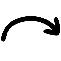 Hand Drawn Grunge Arrow Icon