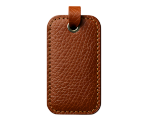 Brown Leather Wallet Icon with Transparent Background, 3D Realism Asset