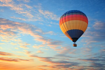 Fototapeta premium hot air balloon at sunrise