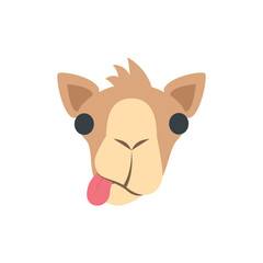Illustration of Playful Camel Illustration: Cartoon Animal Design for Projects vector