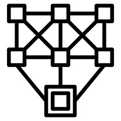 Deep web icon vector illustration