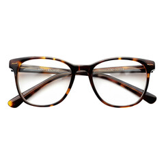 Stylish Tortoiseshell Eyeglasses with Clear Lenses and Modern Design