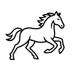 Obraz premium Horse Gallop Outline Icon