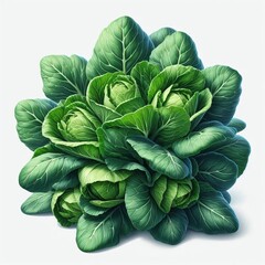 Obraz premium A bunch of Chinese broccoli, neatly tied with twine, demonstrates freshness and naturalness.
