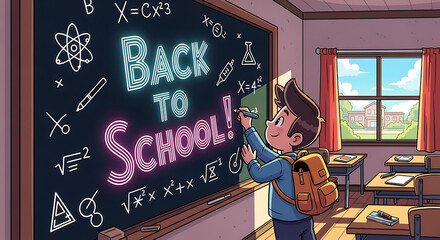 back to school chalk on blackboard background editable text effect, Welcome Back to school decorated lettering sign. Colorful textured text isolated on white background. Design element for leaflets,