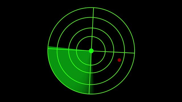 Digital searching system animation. Rader searching security concept animation. signal waves, searching icon. Rader searching black background and various collar animation 4k icon.
