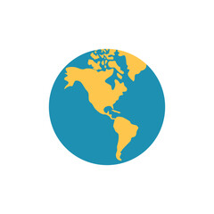 Illustration of Simplified World Map: Global Perspective, International Connectivity, and Earth Visualization vector