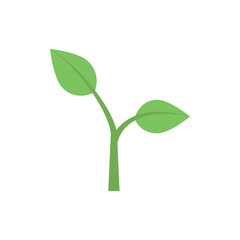 Illustration of Vibrant Green Sprout: Nature's Growth Symbol vector