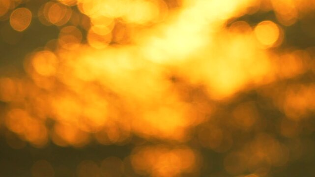 Water Golden Reflections, shimmering light dancing on ocean waves at sunset