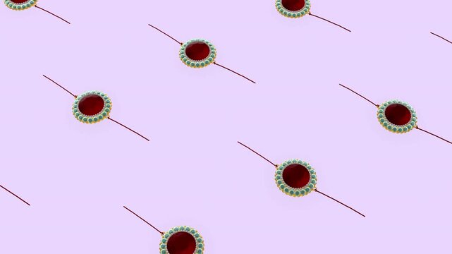 Elegant 3D Rakhi Pattern for Raksha Bandhan Festival