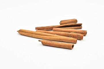 thai herbal medicine photo with white background, dried spices, used for medicine and food.