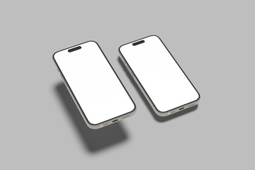 Phone 15 Screen Blank Mockup