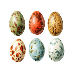 My original hand-painted chocolate-covered almonds watercolor artwork — professionally vectorized into EPS format with AI-based enhancement. Isolated on a bright white background.