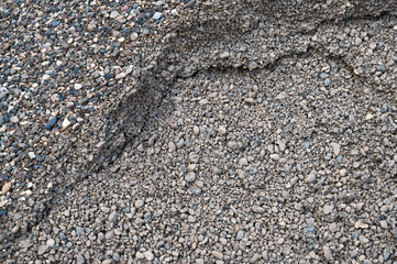 Detailed CloseUp of Gravel and Pebble Texture Suitable for Various Construction Use Cases