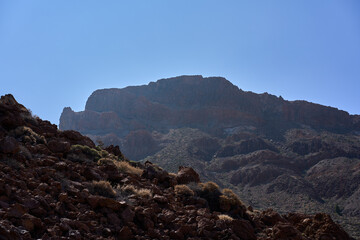 Obraz premium Volcanic slope beneath Mount Guajara