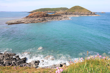 Beautiful seaside in Côtes d'Armor, Brittany, France