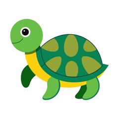 Obraz premium Colorful Turtle Vector Icon