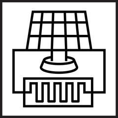 Solar Heating icon design