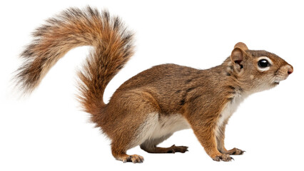 Obraz premium Squirrel, isolated transparent background