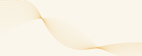 Abstract orange waves on light orange backdrop